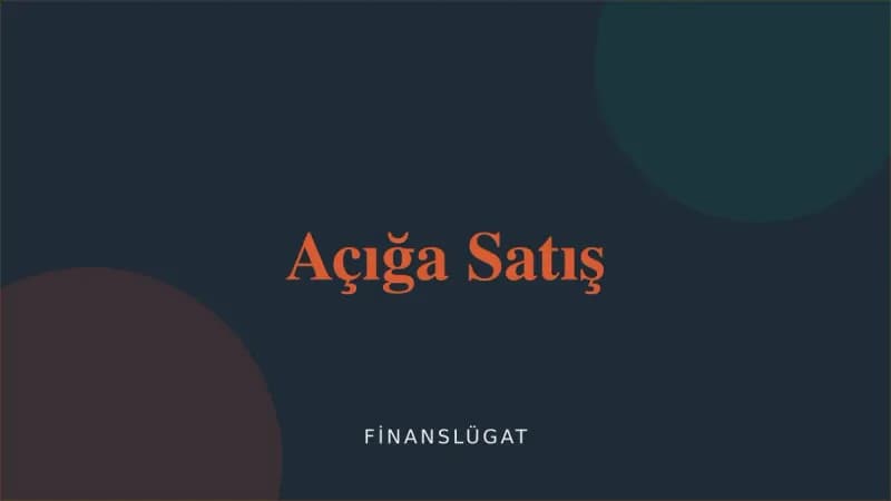 Açığa Satış — Finanslügat kapak görseli