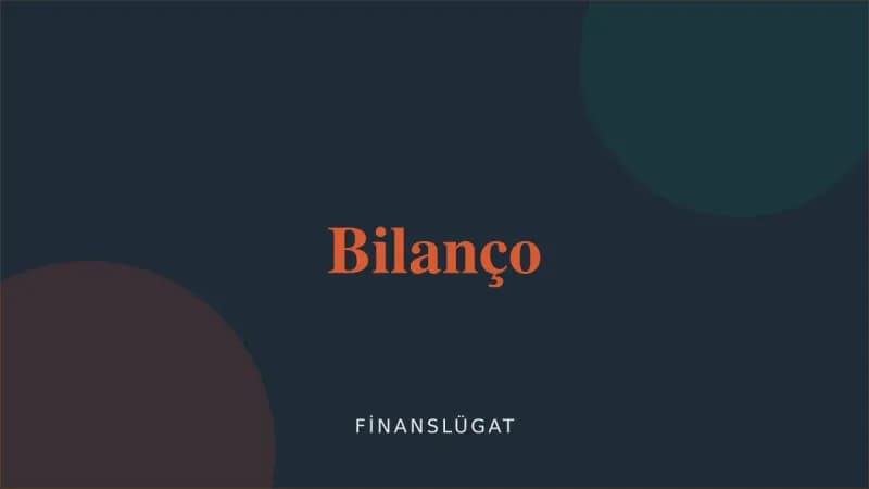 Bilanço — Finanslügat kapak görseli
