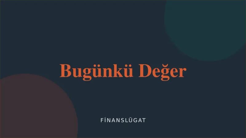 Bugünkü Değer — Finanslügat kapak görseli