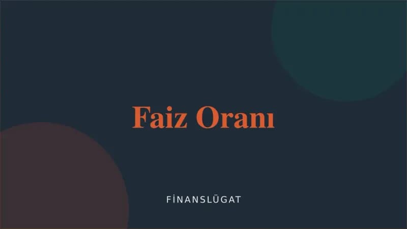 Faiz Oranı — Finanslügat kapak görseli