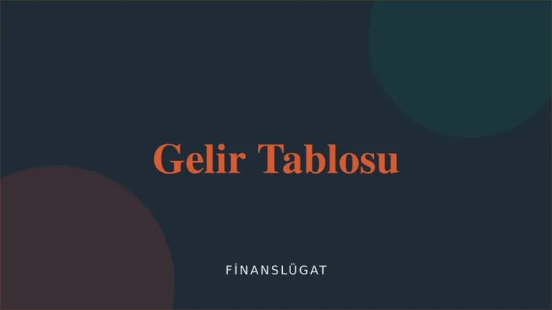 Gelir Tablosu — Finanslügat kapak görseli