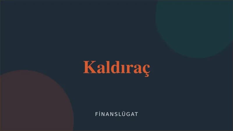 Kaldıraç — Finanslügat kapak görseli