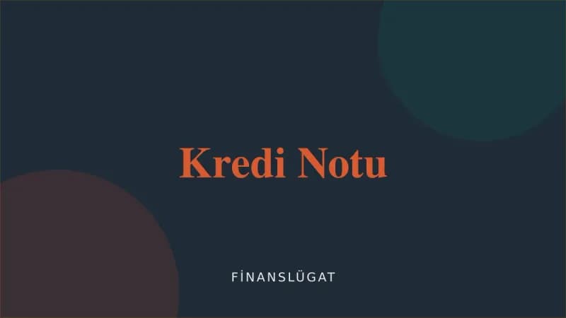Kredi Notu — Finanslügat kapak görseli