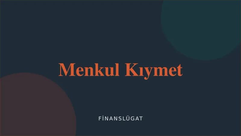 Menkul Kıymet — Finanslügat kapak görseli