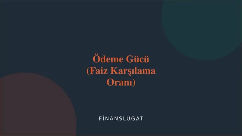 Ödeme Gücü (Faiz Karşılama Oranı) — Finanslügat kapak görseli