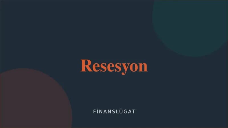 Resesyon — Finanslügat kapak görseli