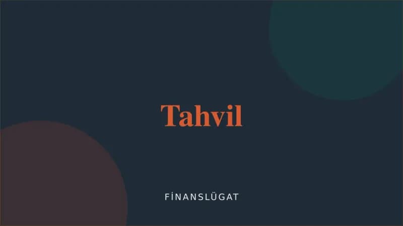Tahvil — Finanslügat kapak görseli